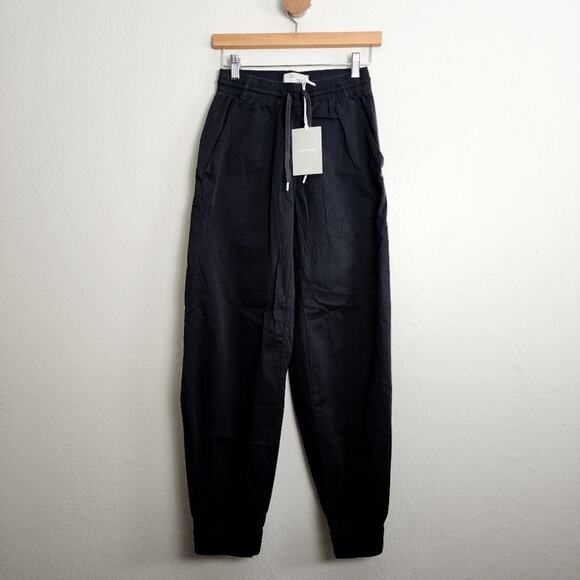 NEW Everlane Black The Easy Cotton Pant Jogger - Picture 1 of 13